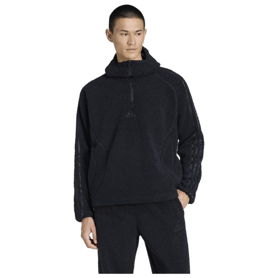 Adidas Ανδρικό φούτερ Borg Fleece Teamgeist 1/4-Zip Hoodie